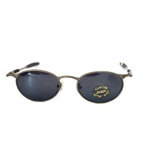 NWT Vintage dark silver round metal sunglasses size 50mm-20mm-135mm